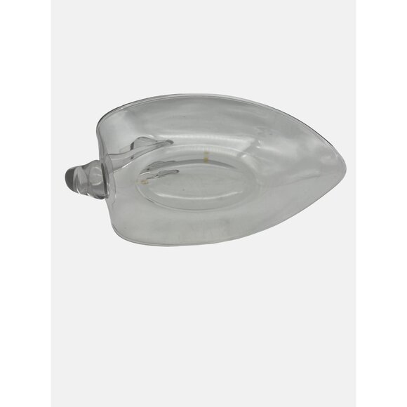 Vintage Clear Glass Swan Trinket Dish / Bowl 8.5" x 6.25" - Picture 5 of 6